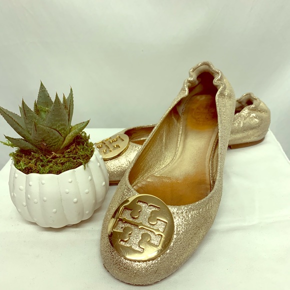 Tory Burch Shoes - Gold Tory Brunch flats